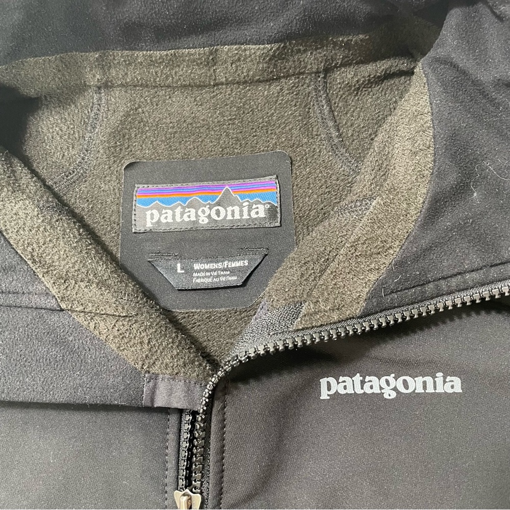 Patagonia Black Softshell Jacket Alpine Guide Jacket Women’s Size Large - Picture 3 of 7